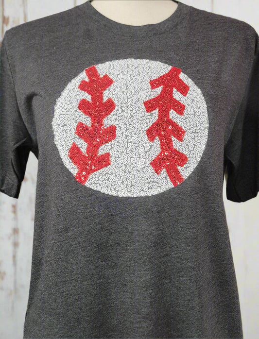Baseball Sequin T-Shirt