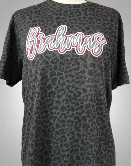 Black Leopard Brahmas T-Shirt